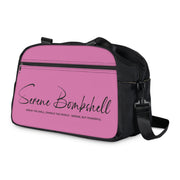 Serene Bombshell Pink Stylish Fitness Handbag with Chic Lip Design