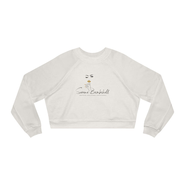 Serene Bombshell Cozy Women's Cropped Fleece Pullover