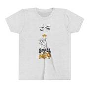 Small But Mighty Youth Tee, Stylish Graphic Young Adult Shirt