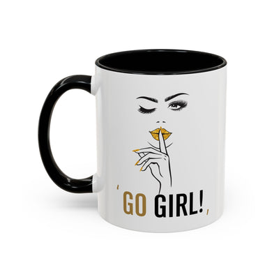 Serene Bombshell "Go Girl" Accent Coffee Mug (11, 15oz)