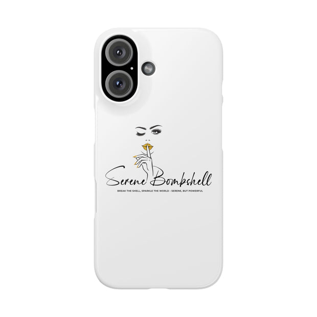 Serene Bombshell Phone Case, Chic Snap Case, Stylish Phone Cover