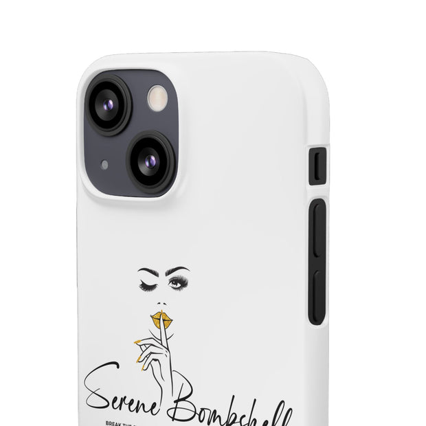 Serene Bombshell Phone Case, Chic Snap Case, Stylish Phone Cover