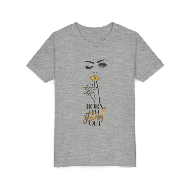 Born To Stand Out Youth Tee, Stylish Graphic Young Adult Shirt