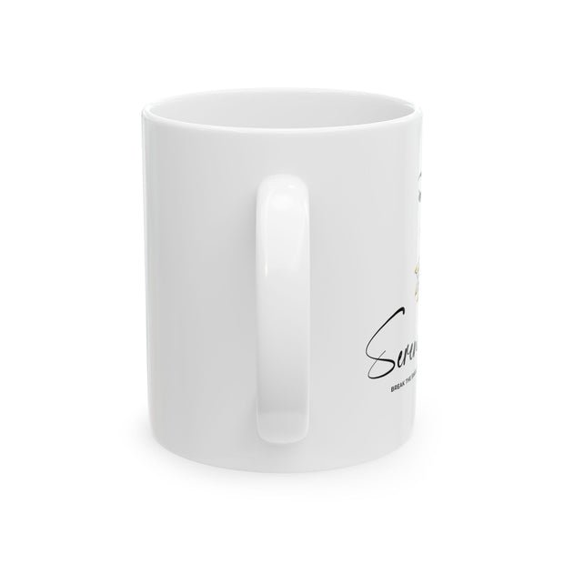 Sereme Bombshell Empowered Ceramic Mug - 11oz/15oz, Perfect Gift for Strong Women