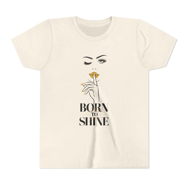 Born to Shine Youth Tee, Stylish Graphic Young Adult Shirt