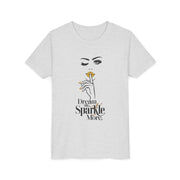 Dream Big, Sparkle More Youth Tee, Stylish Graphic Young Adult Shirt