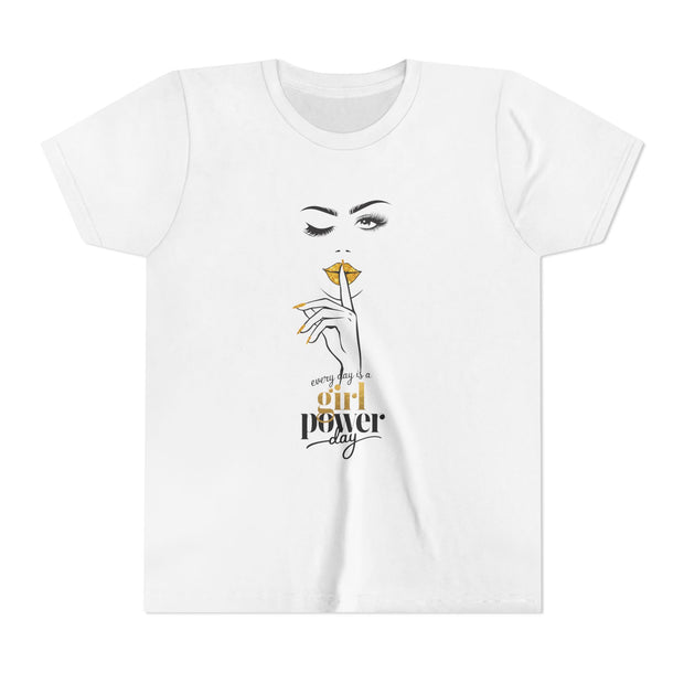 Every Day is a Girl Power Day Youth Tee, Stylish Graphic Young Adult Shirt