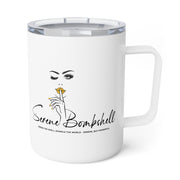 Serene Bombshell "I can. I will, Watch me" Insulated Coffee Mug - 10oz, Personalized Gift
