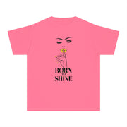 Born to Shine Stylish Youth Tee - Graphic T-Shirt for Trendy Kids