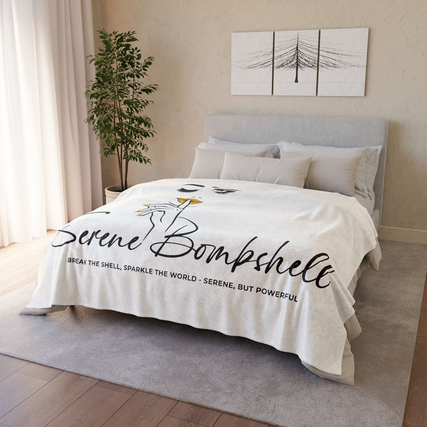 Serene Bombshell Blanket - Cozy Throw for Relaxation, Living Room Decor