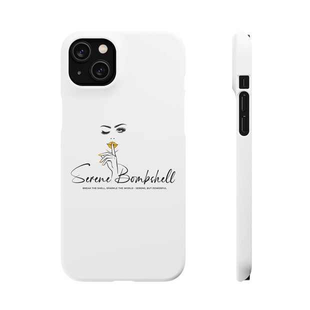 Serene Bombshell Phone Case, Chic Snap Case, Stylish Phone Cover