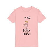 Born to Shine Youth Tee, Stylish Graphic Young Adult Shirt