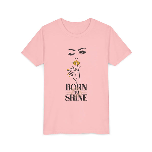 Born to Shine Youth Tee, Stylish Graphic Young Adult Shirt