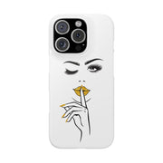 Serene Bombshell Phone Case, Chic Snap Case, Stylish Phone Cover