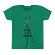 Cutie with a Mission Youth Tee, Stylish Graphic Young Adult Shirt
