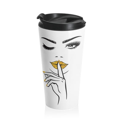 Serene Bombshell Chic Stainless Steel Travel Mug with Elegant Design