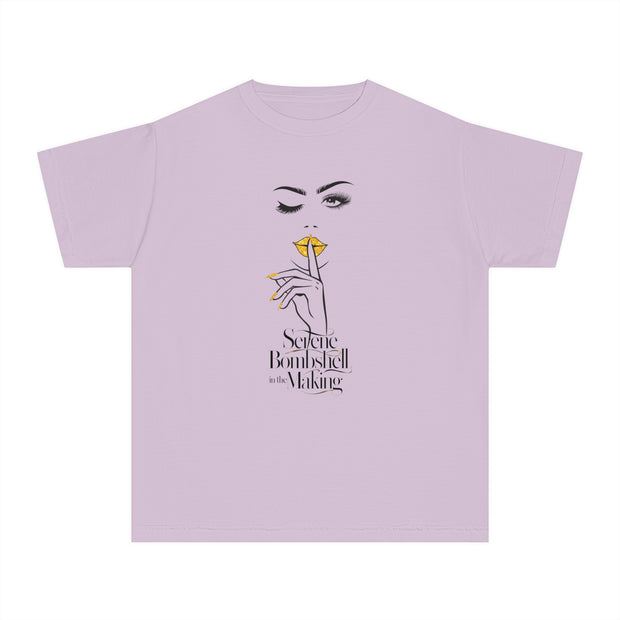 Stylish Youth Tee - Scenic Bombshell in the Making Graphic T-Shirt for Trendy Kids