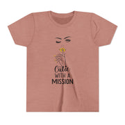 Cutie with a Mission Youth Tee, Stylish Graphic Young Adult Shirt