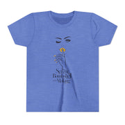Serene Bombshell in The Making Youth Tee, Stylish Graphic Young Adult Shirt