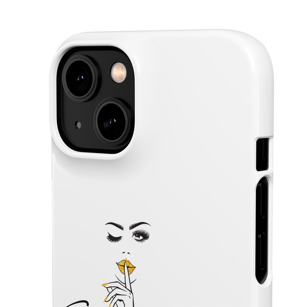 Serene Bombshell Phone Case, Chic Snap Case, Stylish Phone Cover