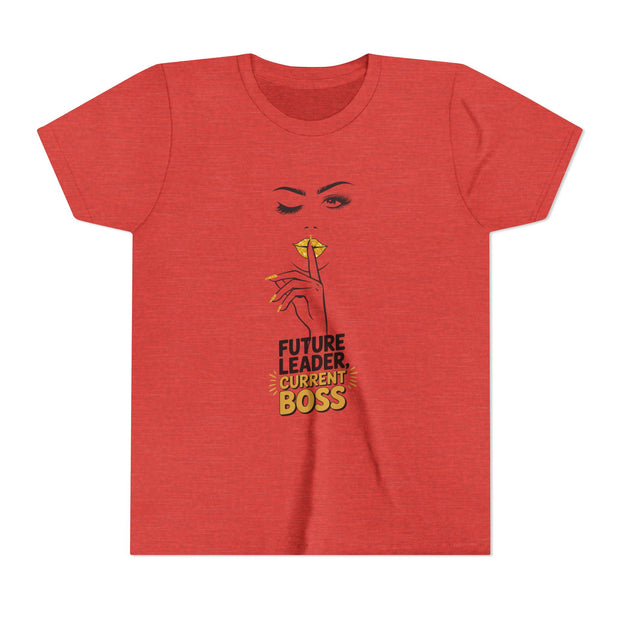 Future Leader, Current Boss Youth Tee, Stylish Graphic Young Adult Shirt