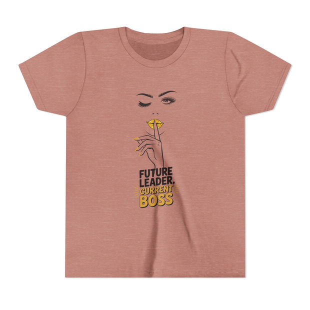 Future Leader, Current Boss Youth Tee, Stylish Graphic Young Adult Shirt