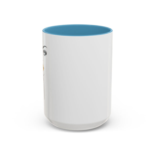 Serene Bombshell Stylish Black-Handled Coffee Mug - Perfect for Morning Brew