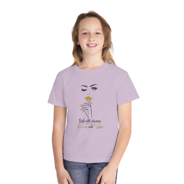 Stylish Youth Tee - Girls with Dreams Graphic T-Shirt for Trendy Kids