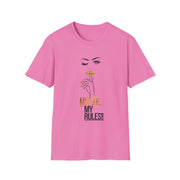 Serene Bombshell Chic Statement T-Shirt - My Life, My Rules! Graphic Tee