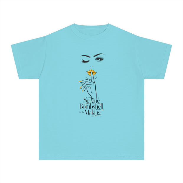 Stylish Youth Tee - Scenic Bombshell in the Making Graphic T-Shirt for Trendy Kids
