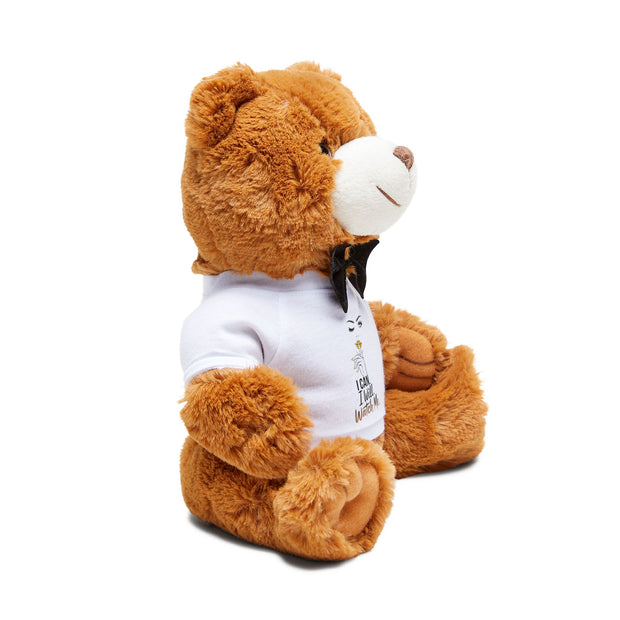 I can. I will. Watch me. Charming Plush Teddy Bear with Customizable T-Shirt