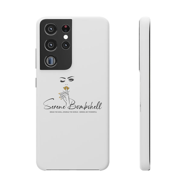 Serene Bombshell Phone Case, Chic Snap Case, Stylish Phone Cover