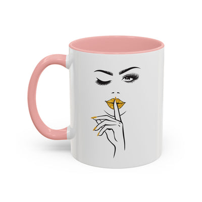 Serene Bombshell Stylish Black-Handled Coffee Mug - Perfect for Morning Brew