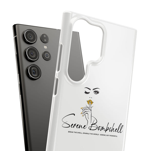 Serene Bombshell Phone Case, Chic Snap Case, Stylish Phone Cover