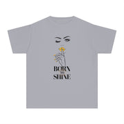 Born to Shine Stylish Youth Tee - Graphic T-Shirt for Trendy Kids