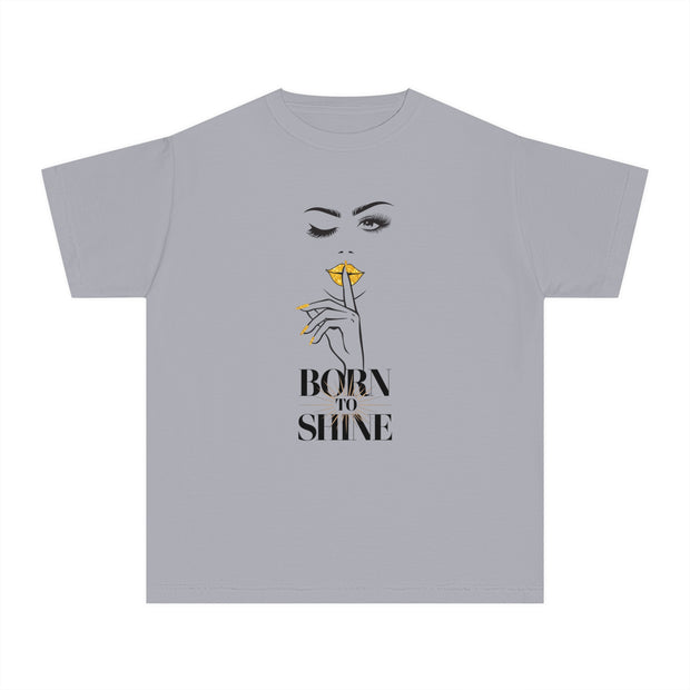 Born to Shine Stylish Youth Tee - Graphic T-Shirt for Trendy Kids