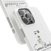 Serene Bombshell Slim Phone Cases with Stylish Illustration