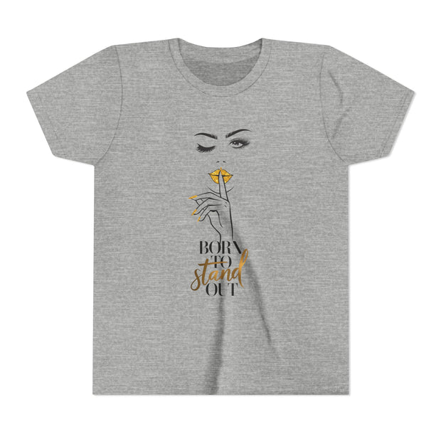 Born To Stand Out Youth Tee, Stylish Graphic Young Adult Shirt