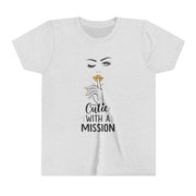 Cutie with a Mission Youth Tee, Stylish Graphic Young Adult Shirt