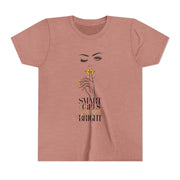 Smart Girls Shine Bright Youth Tee, Stylish Graphic Young Adult Shirt