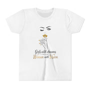 Girls with Dreams Youth Tee, Stylish Graphic Young Adult Shirt