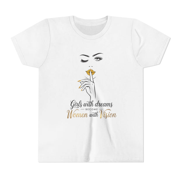 Girls with Dreams Youth Tee, Stylish Graphic Young Adult Shirt