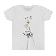 Dream Big, Sparkle More Youth Tee, Stylish Graphic Young Adult Shirt