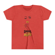 Small But Mighty Youth Tee, Stylish Graphic Young Adult Shirt