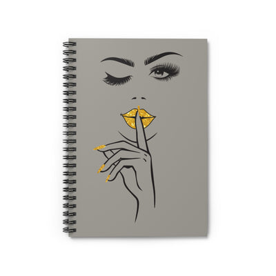 Serene Bombshell Chic Spiral Notebook - Glamorous Design