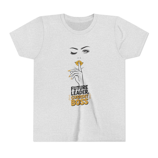 Future Leader, Current Boss Youth Tee, Stylish Graphic Young Adult Shirt