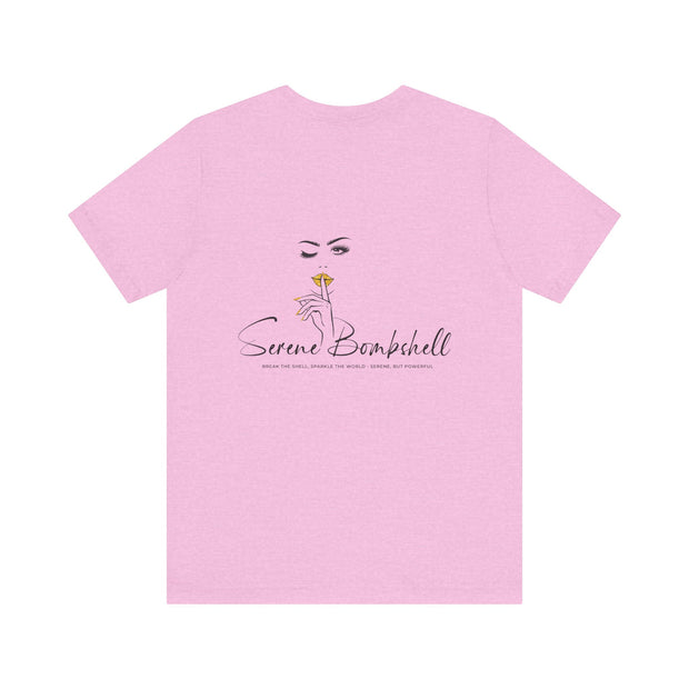 Serene Bombshell Empowering Graphic Tee for Confident Women