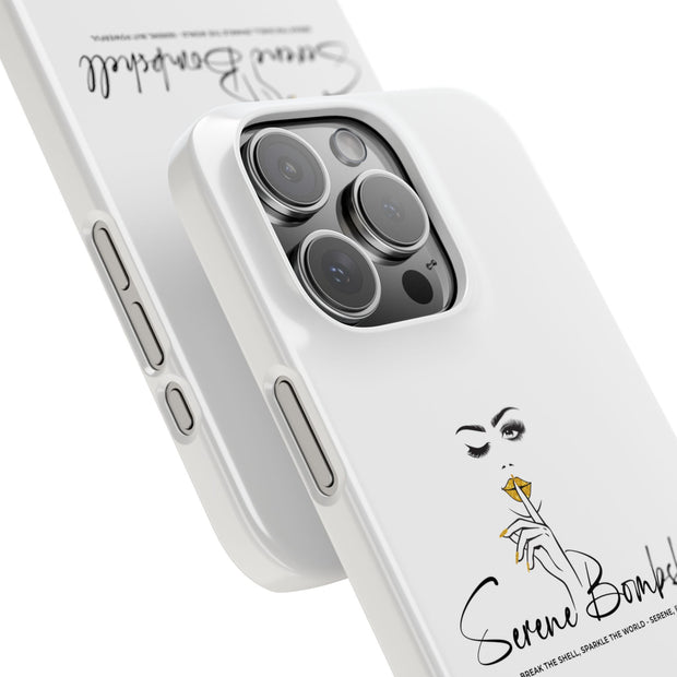 Serene Bombshell Phone Case, Chic Snap Case, Stylish Phone Cover