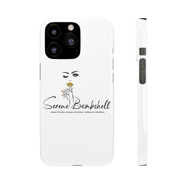 Serene Bombshell Phone Case, Chic Snap Case, Stylish Phone Cover