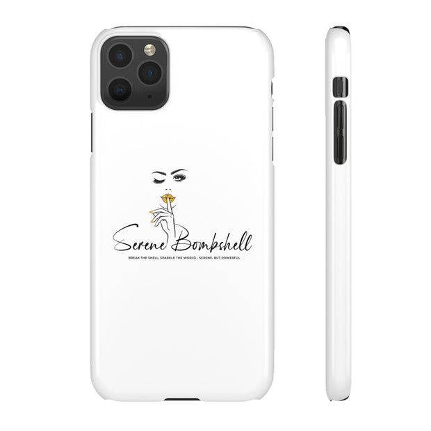 Serene Bombshell Phone Case, Chic Snap Case, Stylish Phone Cover